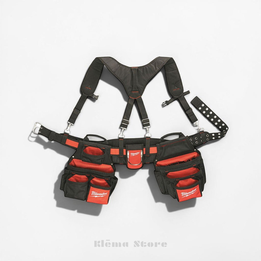 Milwaukee Tool 48-22-8120 Contractor Work Belt W/ Suspension Rig