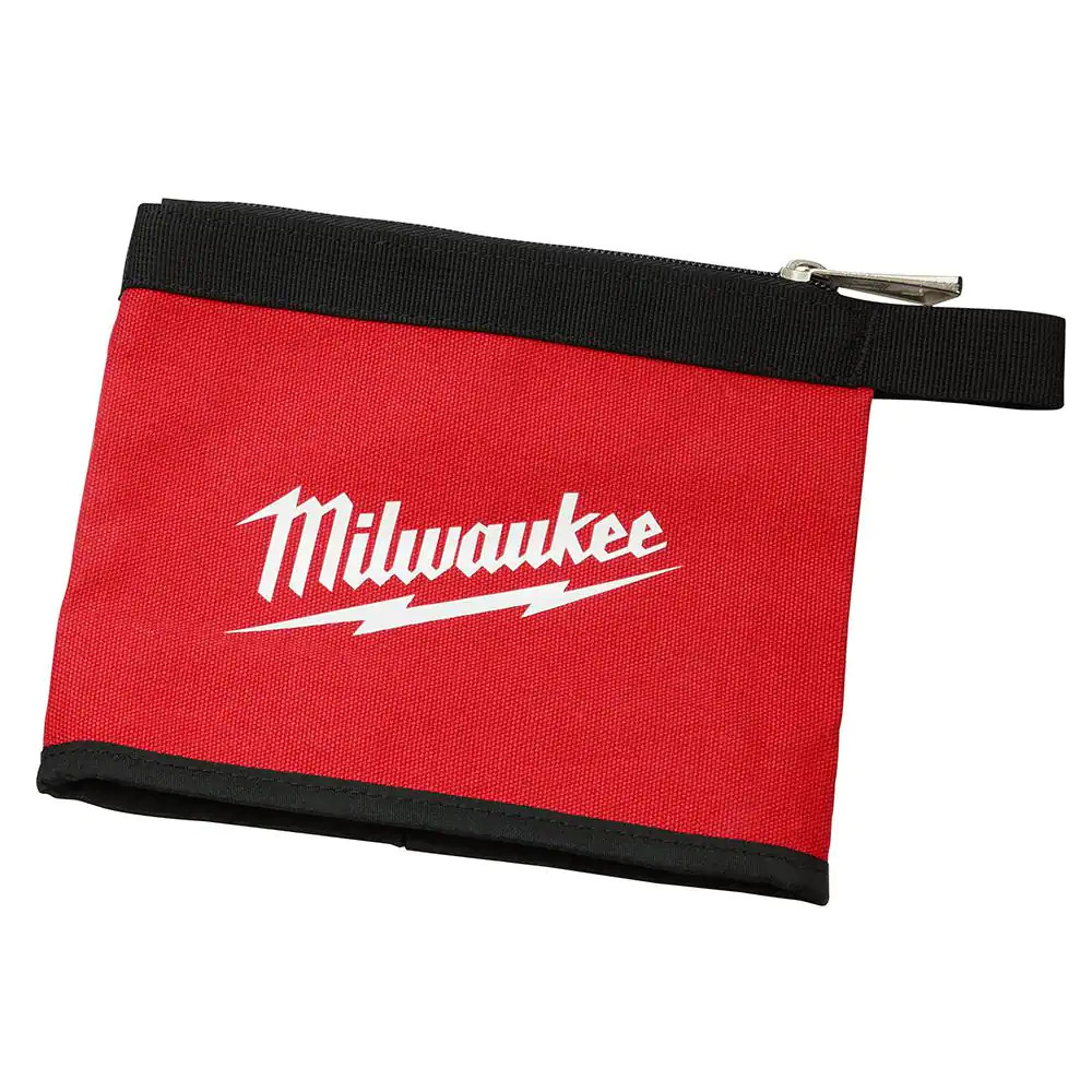14 In., 8 In. and 6 In. Multi-Size Zipper Tool Bags in Red (3-Pack)
