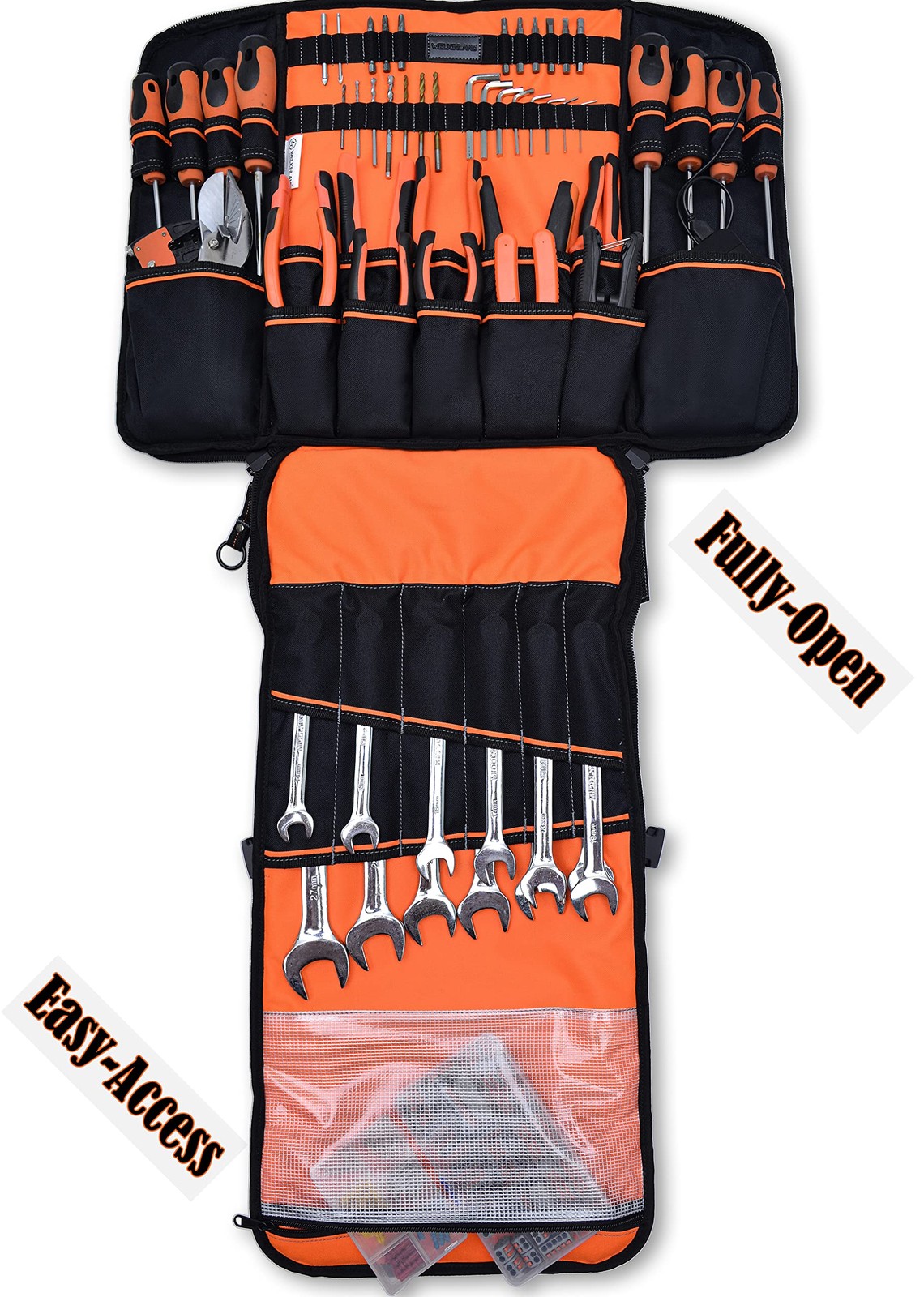 Full-Open Electrical Tool Backpack, Work Tool Backpack For Men