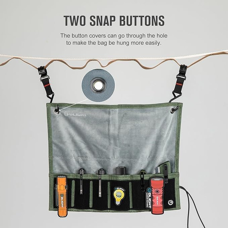 Exploit Mini Tactical EDC Pouch, Multifunctional Flashlight Knife Bag, Tool Roll