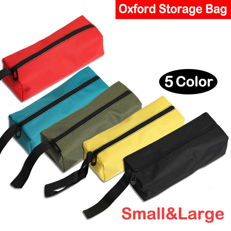 1 Pc New Tool Bag Small Contractor Soft Storage Case Tote Drill Red Impact