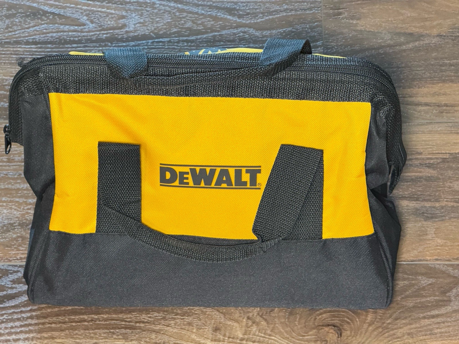 DeWALT TOOLS Heavy Duty Carrying Case Bag Nylon Canvas Black/Yellow 11×8.5 NEW