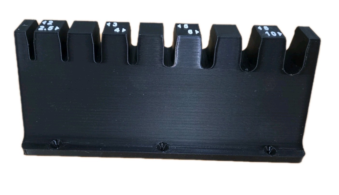 T Handle Metric Allen Wrench Holder Only, Allen Keys Stand Empty,3D PLA Plastic