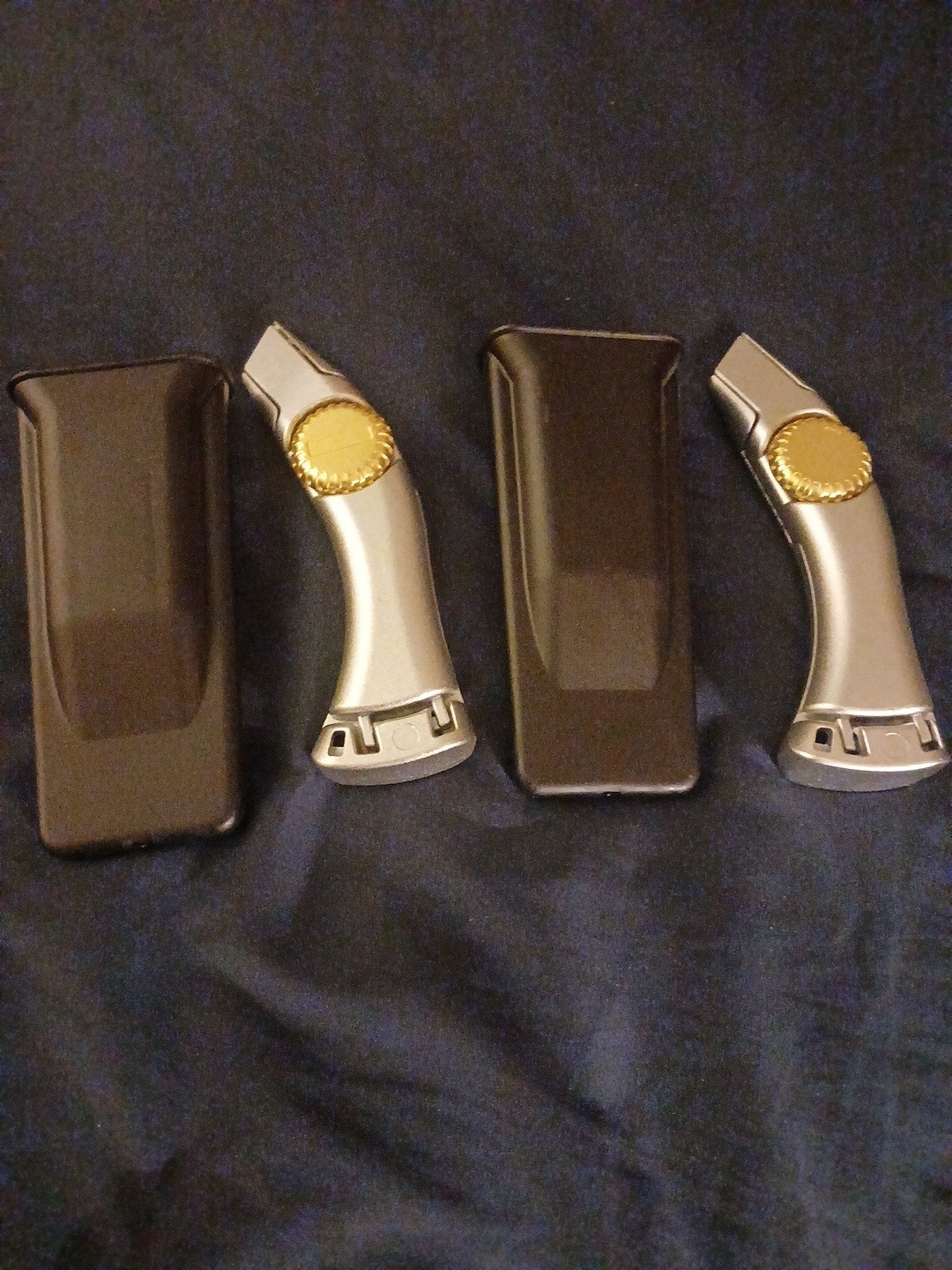Construction Knives. For roofing and siding; includes a plastic belt holster.