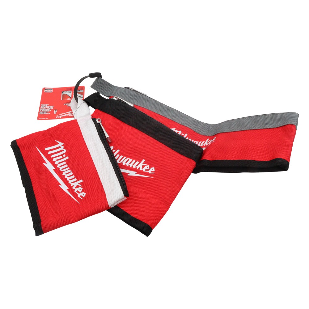 Milwaukee 48-22-8183 3PC Multi-Size Zipper Tool Pouches (6″, 8″ & 14″)