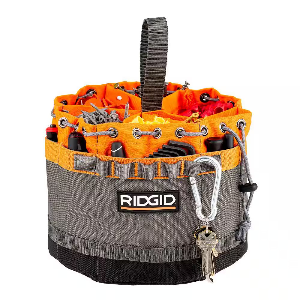 10 In. 19 Pocket Professional Grade Small Parts Organizer Tool Bag