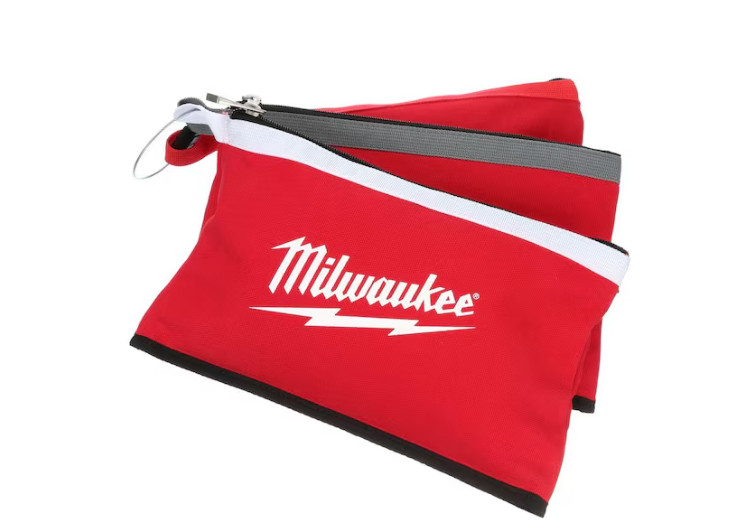 12 in. Zipper Tool Bag in Multi-Color (3-Pack)