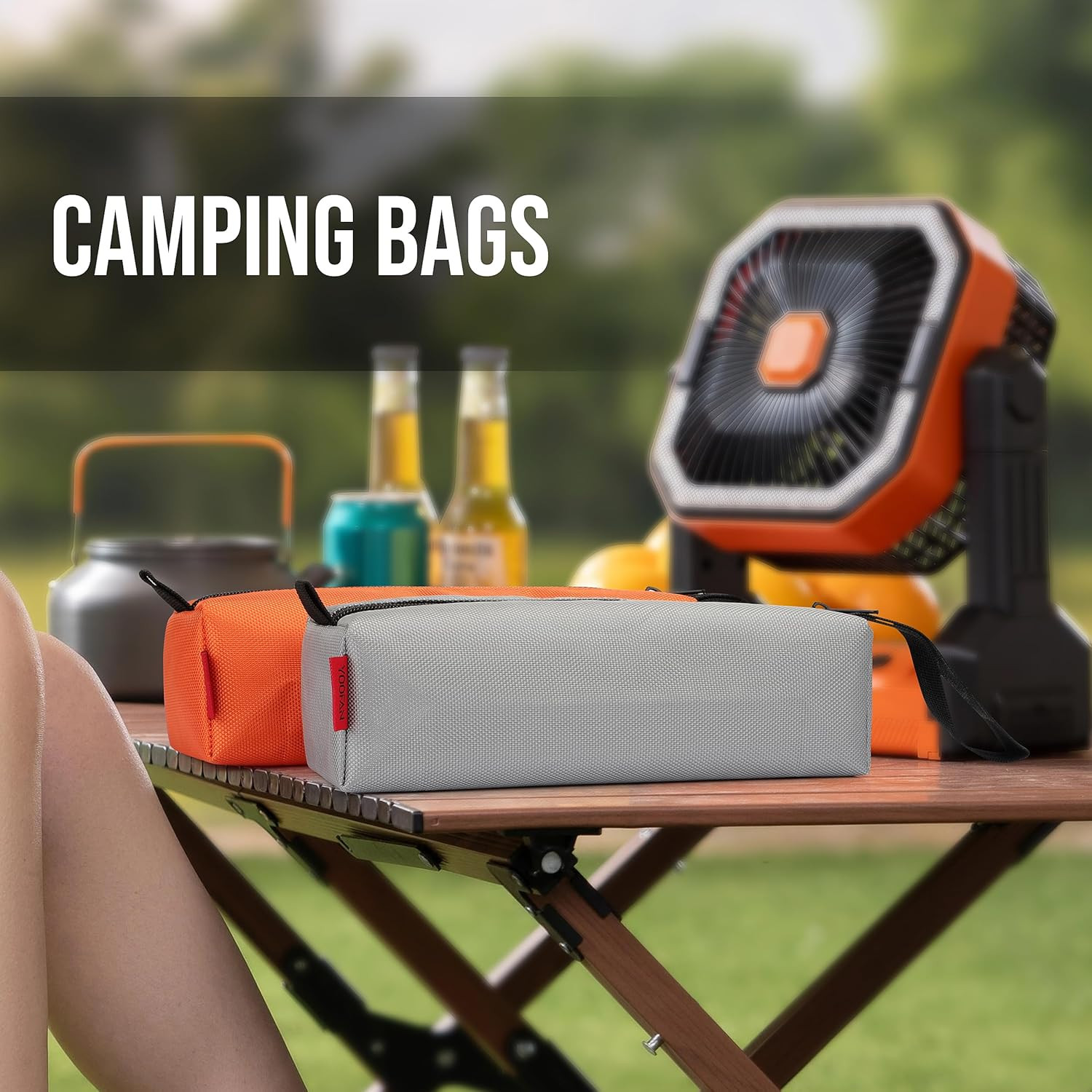 Tool Bags – 5 Packs of Heavy Duty Tool Pouches with Zipper, Made with 1680D Oxfo