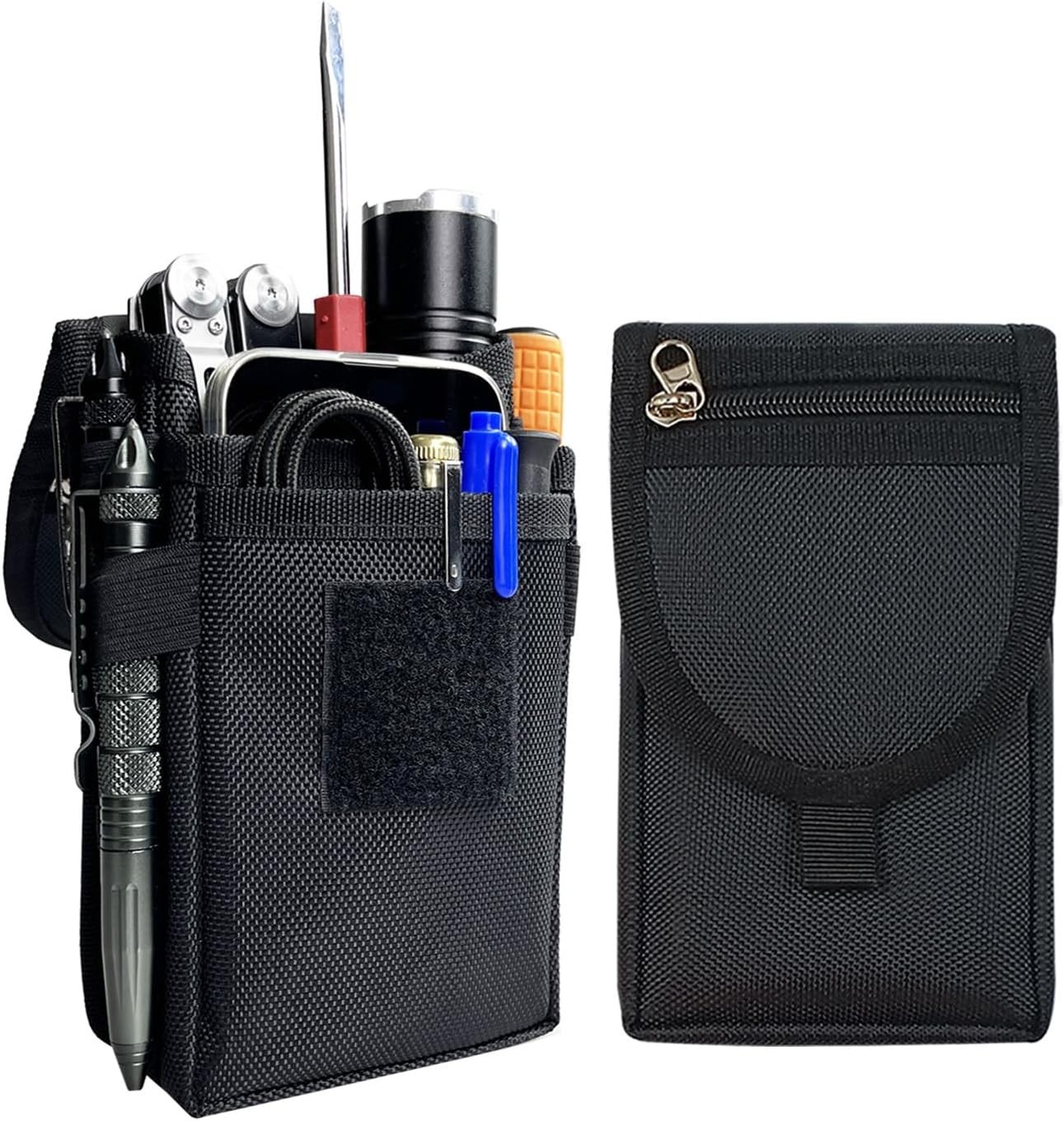 Tool Pouch with Belt Clip,Tactical Utility Pouch 4.3″L x 2″W x 8.3″H