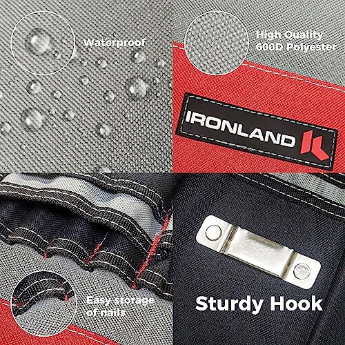 IRONLAND Bucket Tool Organizer Fit 3.5-5 Gallon Bucket, 51 Pockets, Bucket