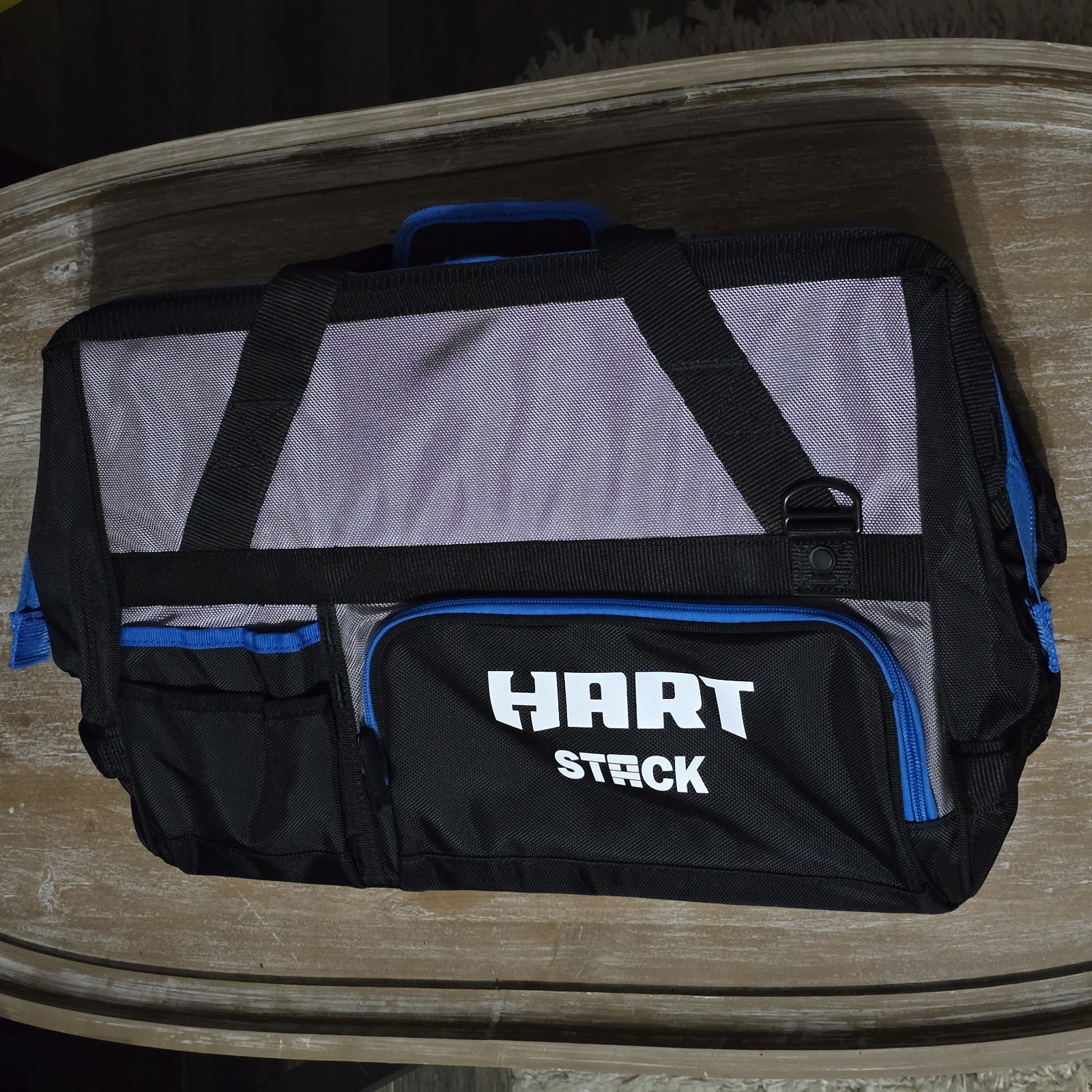 HART STACK 18In Hard Bottom Tool Bag DurableFabric Independent Waterproof Bottom