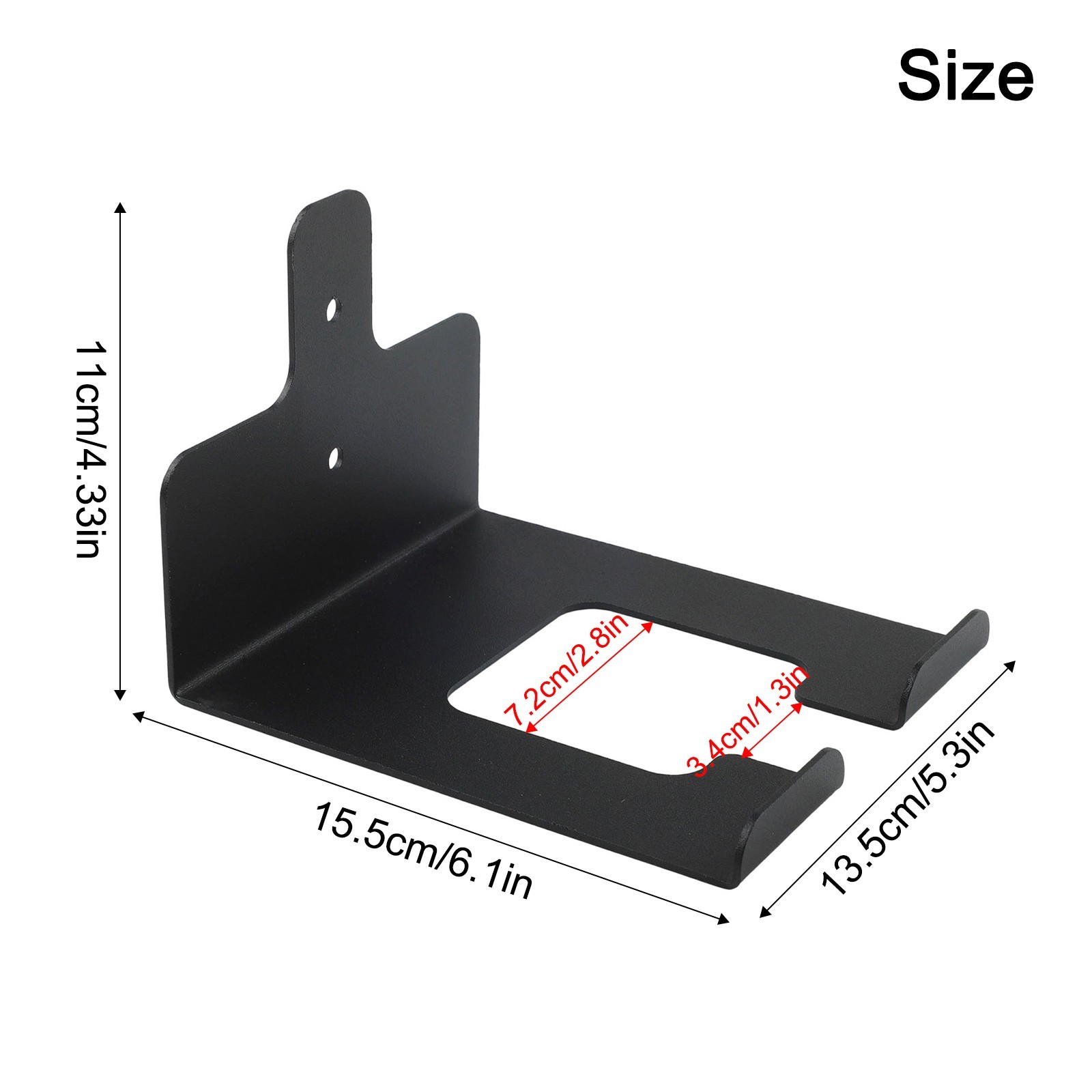 Heavy Duty Wall Mounted Tool Organizer Rack for Garden Equipment and Sports