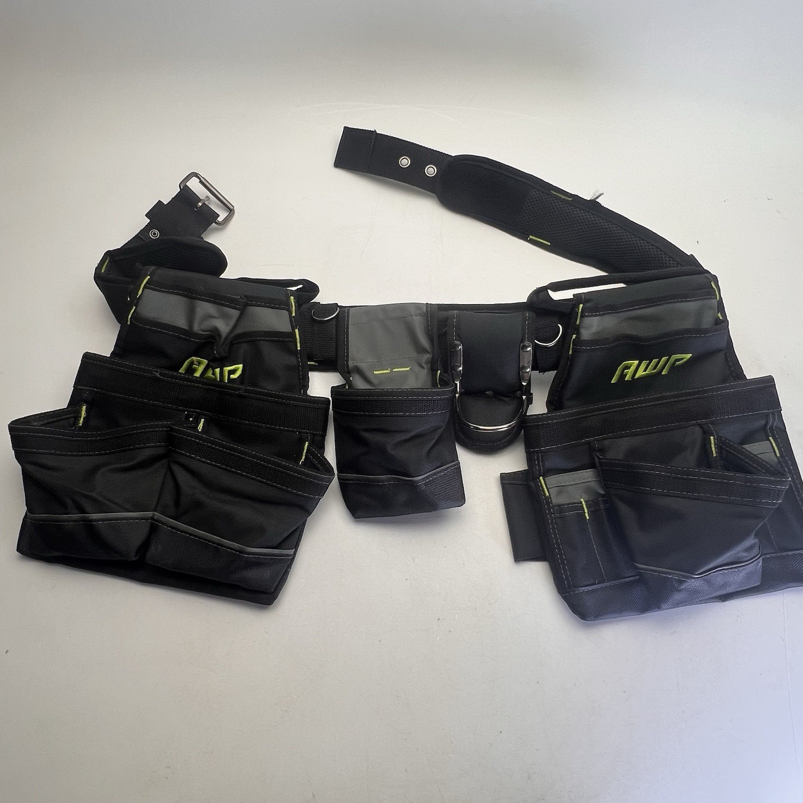 AWP General Construction Carpenter Tool Rig | Padded Adjustable Tool Belt *READ