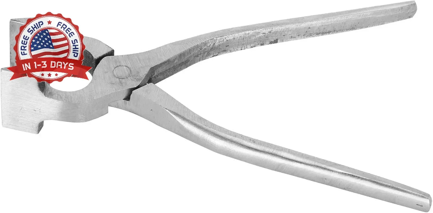 Flat Nose Duck Bill Pliers, Leather Flattening Clamp Tool for Backpack Bag DIY C