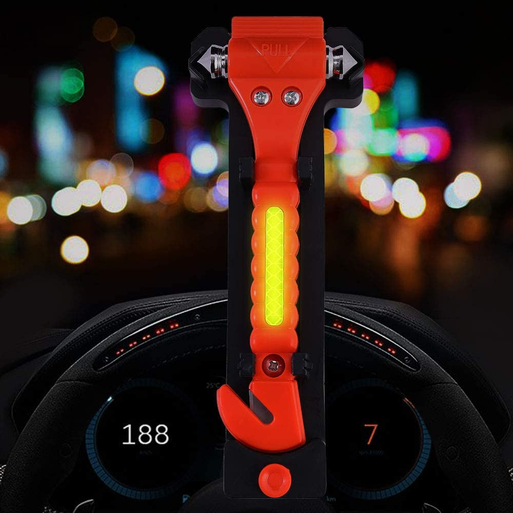 Emergency Seat Belt Cutter and Window Hammer Tool, Car Accessories, 2 Pack,