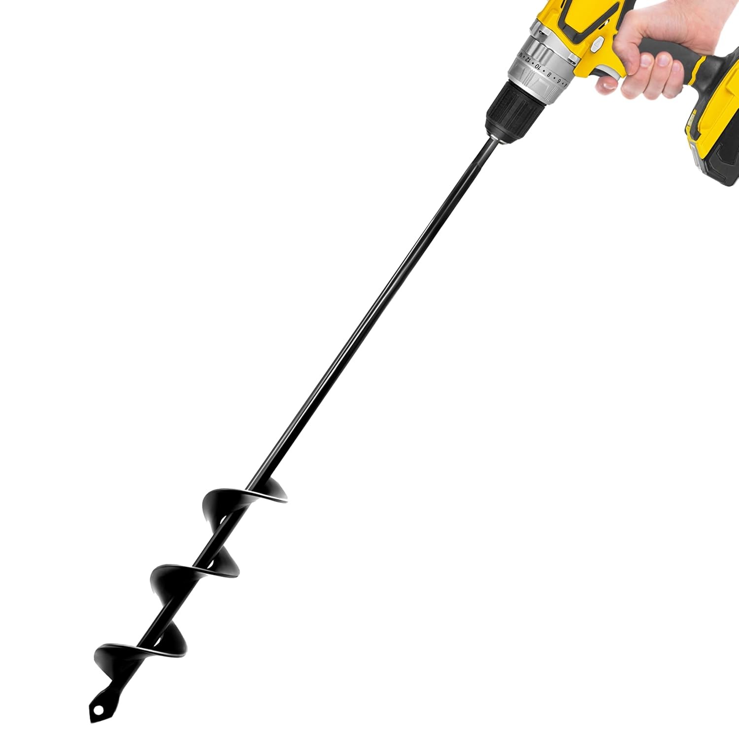 Hex Drive Drill Auger 1.6×16.5 Inch Bulb Planter Planting Tool