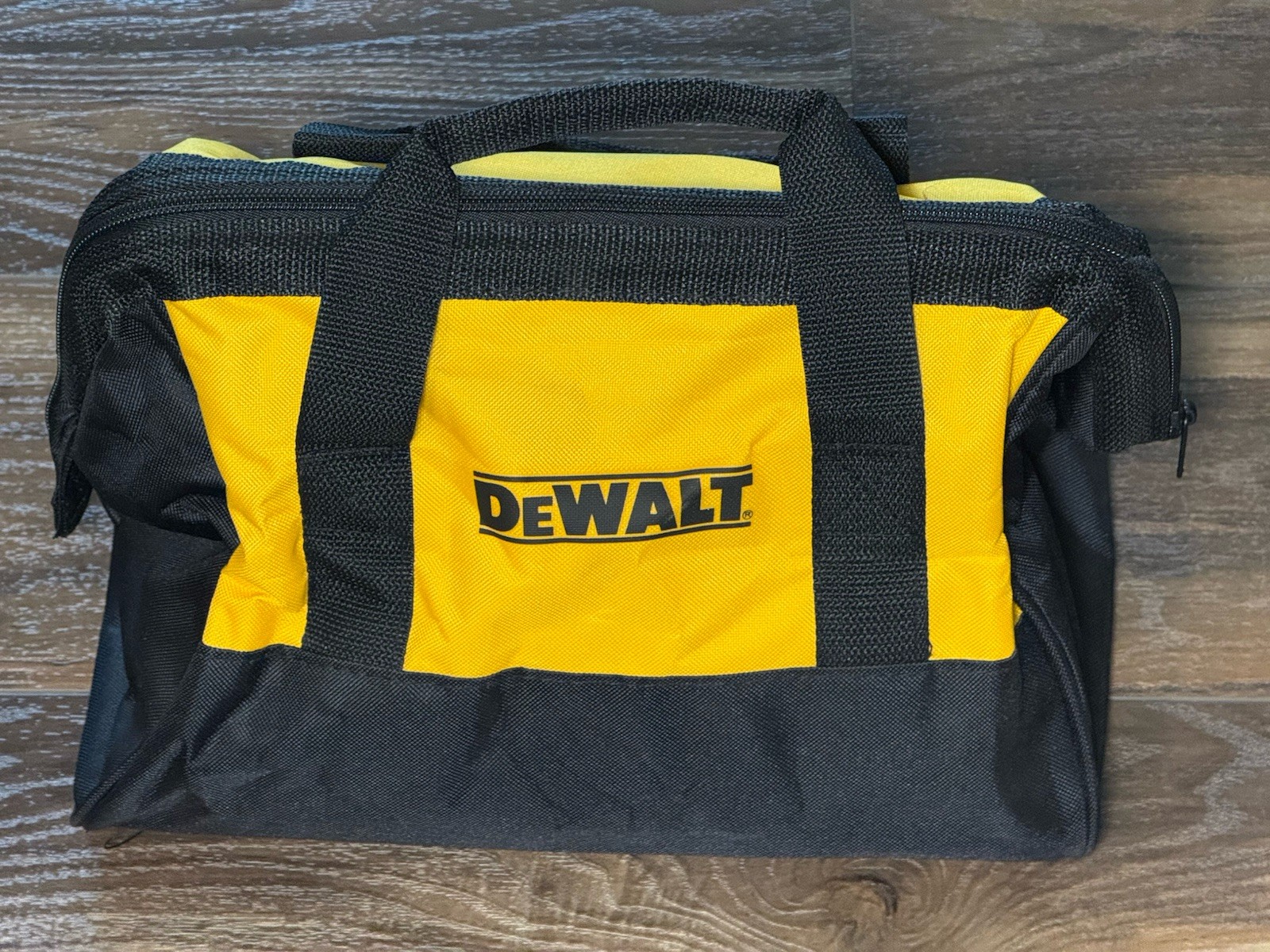 DeWALT TOOLS Heavy Duty Carrying Case Bag Nylon Canvas Black/Yellow 11×8.5 NEW