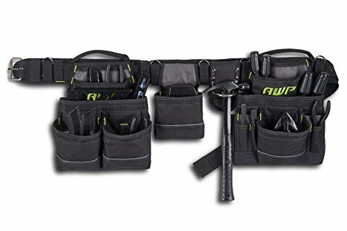 AWP General Construction Carpenter Tool Rig | Padded Adjustable Tool Belt | | Up