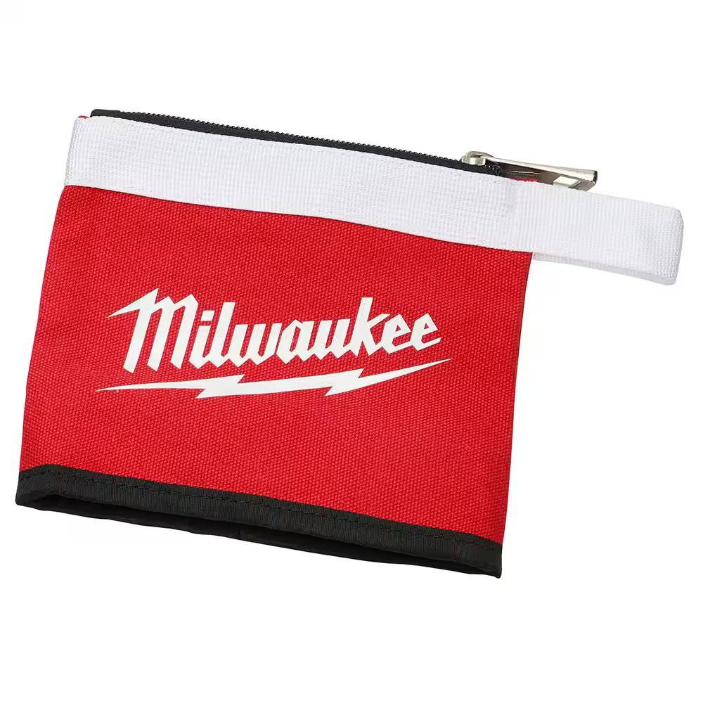 14 In., 8 In. and 6 In. Multi-Size Zipper Tool Bags in Red (3-Pack)