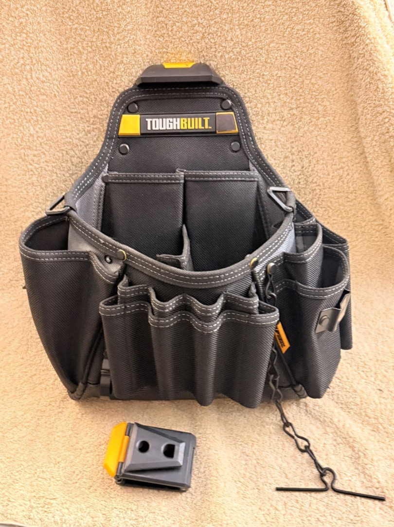 TOUGHBUILT Journeyman Electrician Pouch 24 Pockets w/ clip & tape holder