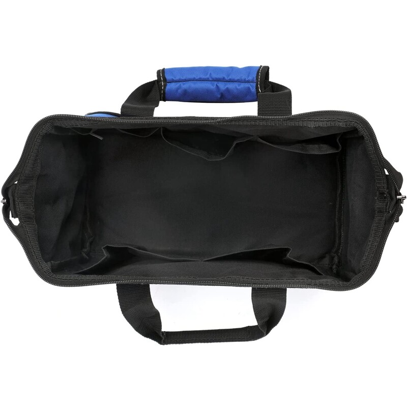 WORKPRO 13-inch Tool Bag, Wide Mouth Tool Tote Bag with Pockets for Tool Storage