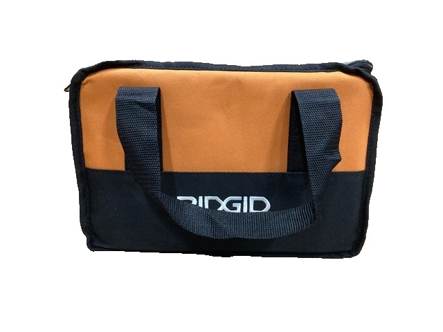 Ridgid Bag, 11″x8″x5″, Small Tool Storage/Cary Case, Side Handles, Black/Orange