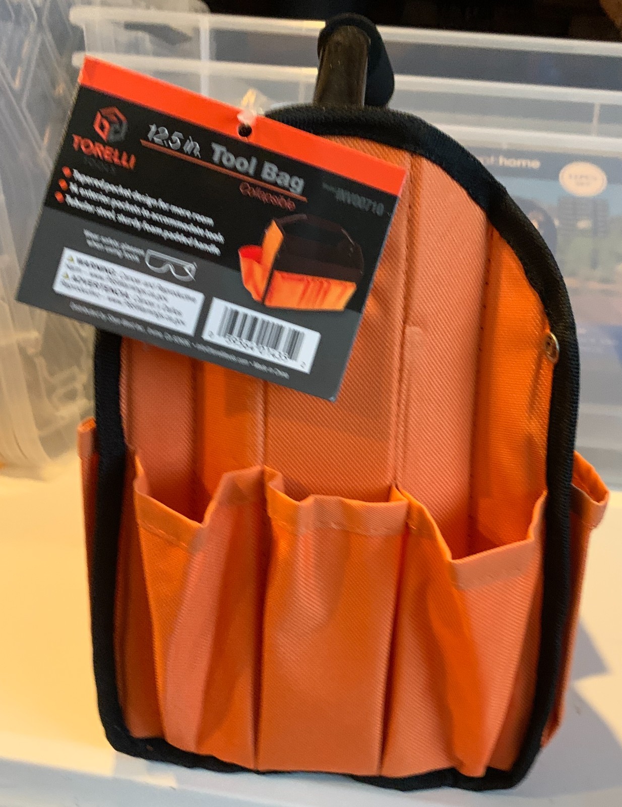Torelli 12.5″ Collapsible Tool Bag 14 pockets Orange/Black NEW