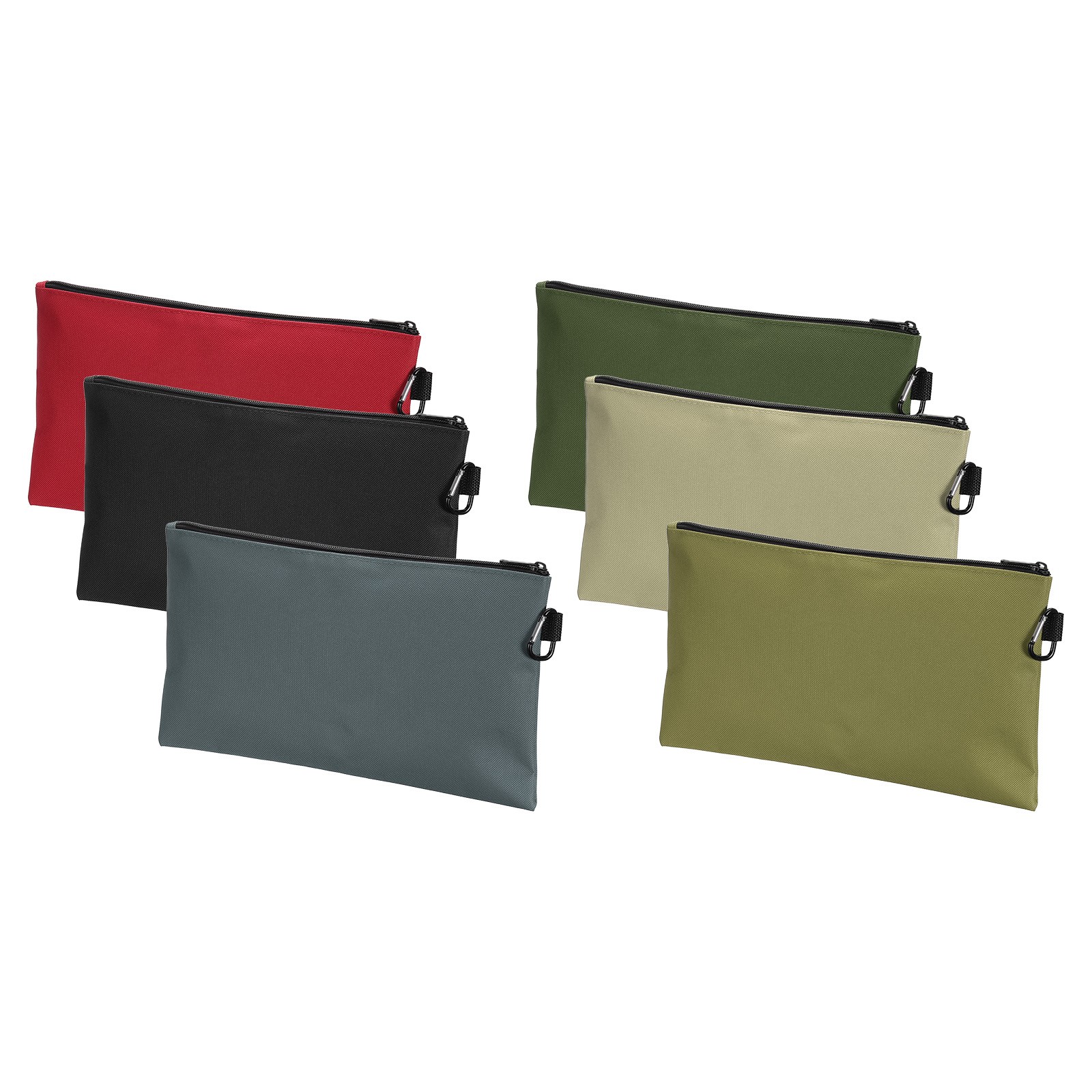 6Pcs Small Tool Bag Pouch with Zipper, 12″ Oxford Storage Bag 6Color