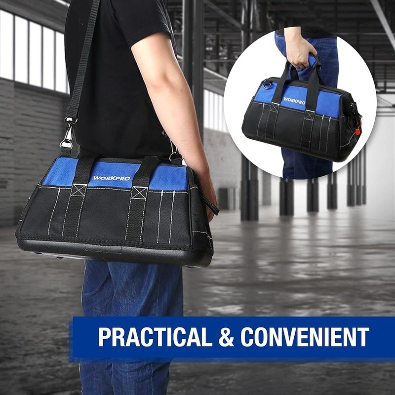 Durable Waterproof Tool Bag W/ Multi Pockets Heavy Duty Organizer Mechanics New