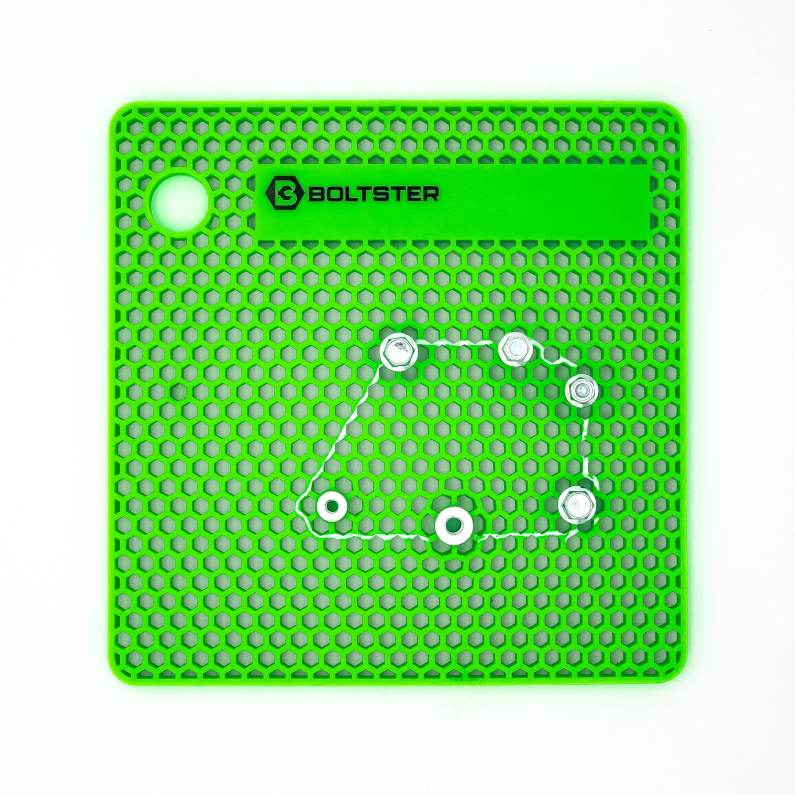 Original Fastener Organizer Tray (Green) – Professional Silicone Bolt & Screw…