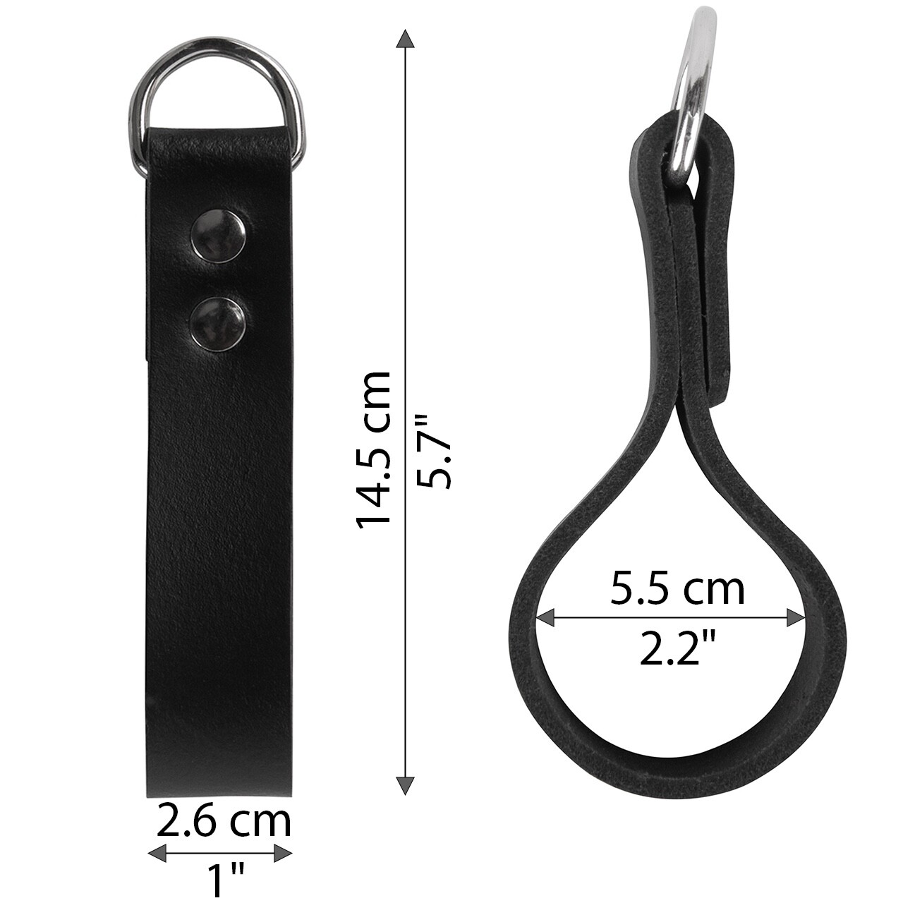 Suspender Loop Attachment – Heavy Duty Leather Tool Belt Accessories ( 4-Pack)