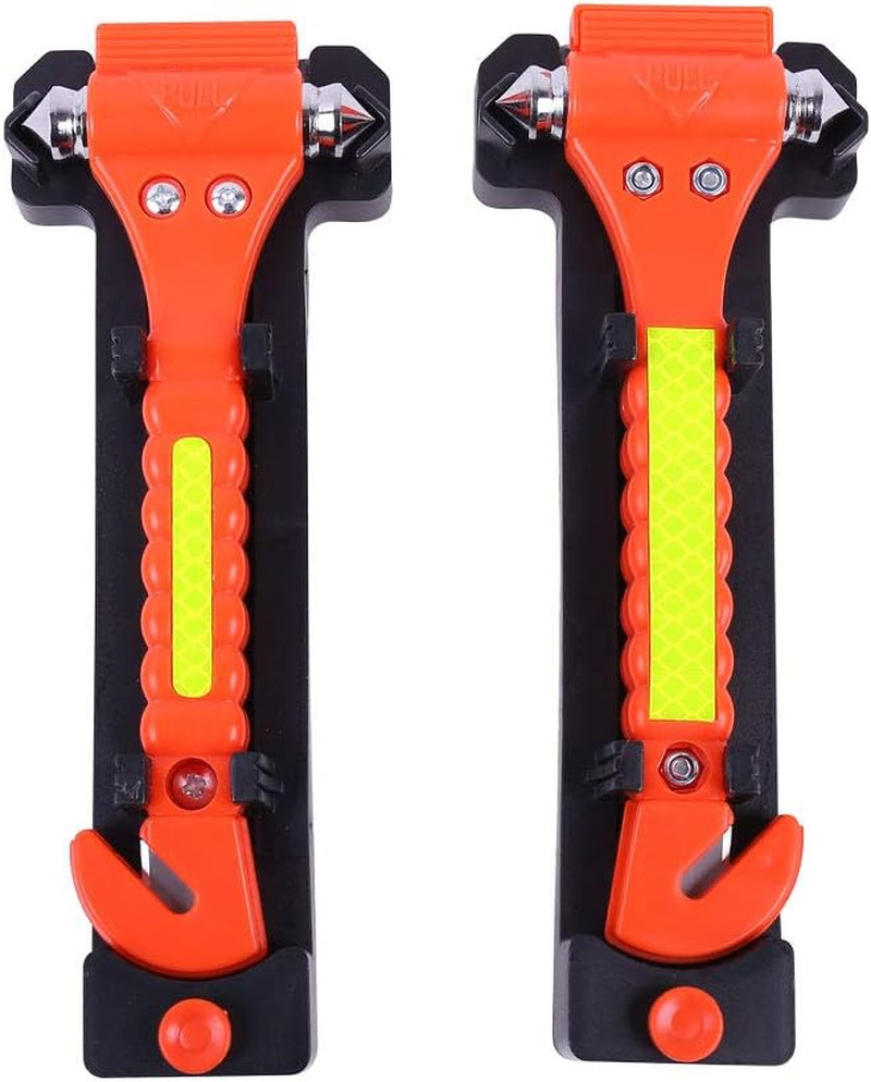 Emergency Seat Belt Cutter and Window Hammer Tool, Car Accessories, 2 Pack,