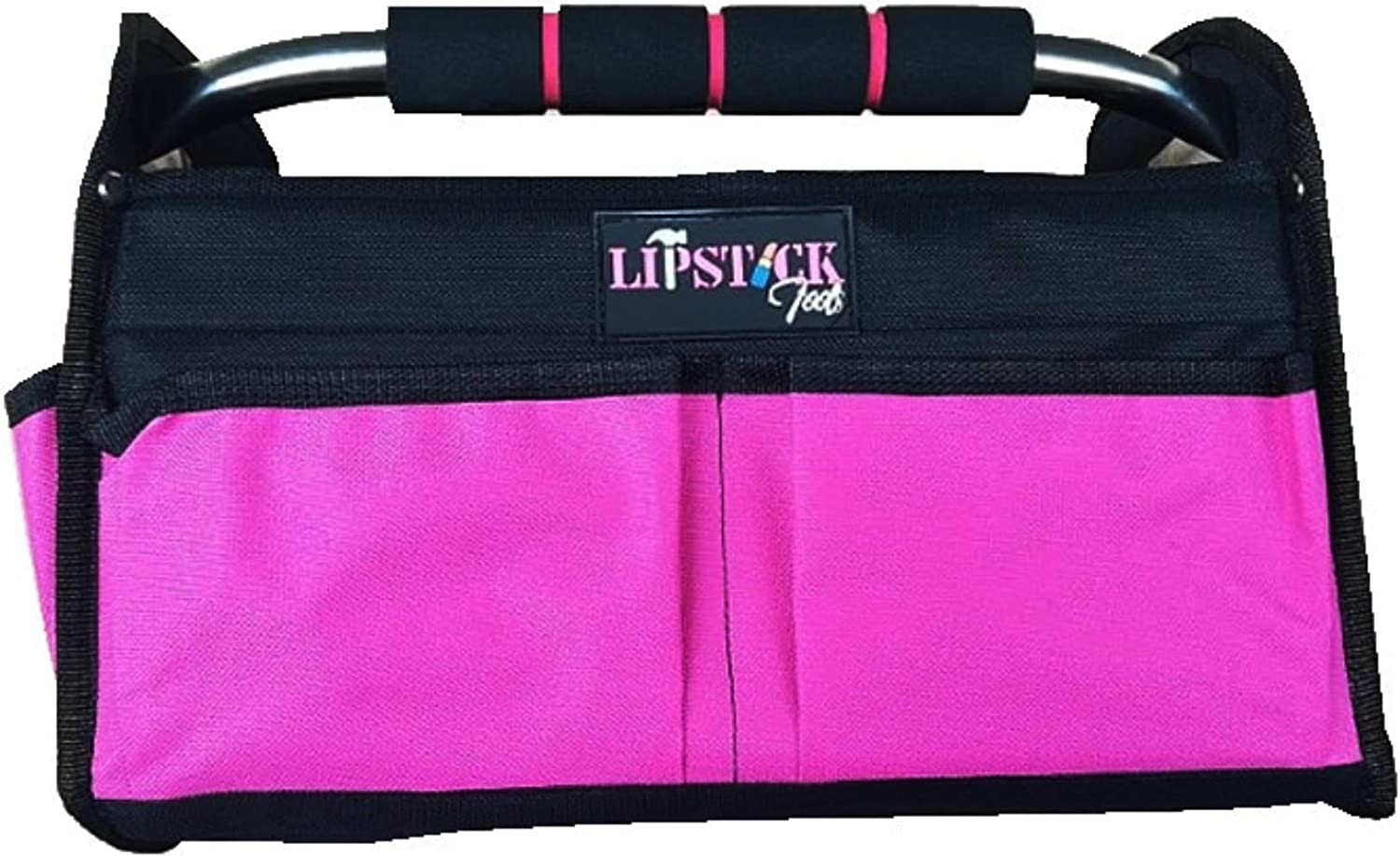 LipStick Tools 18-Inch Multi-Purpose Zip-Top Pink Storage Wide Mouth Tool Bag…