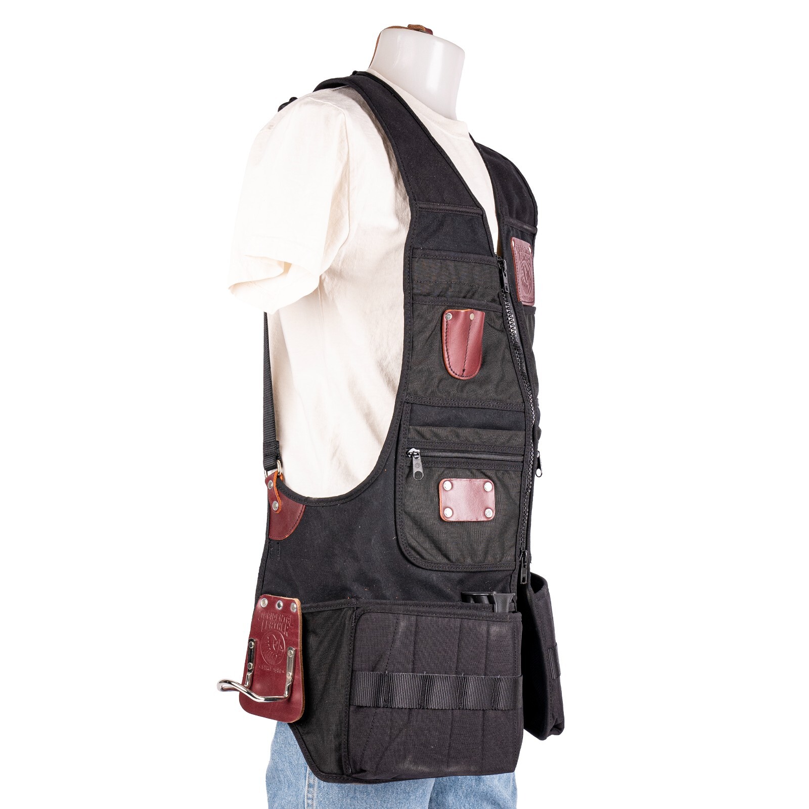 Occidental Leather 2576 OxyPro ZIP Tool Fastener Work Vest 34 Pockets