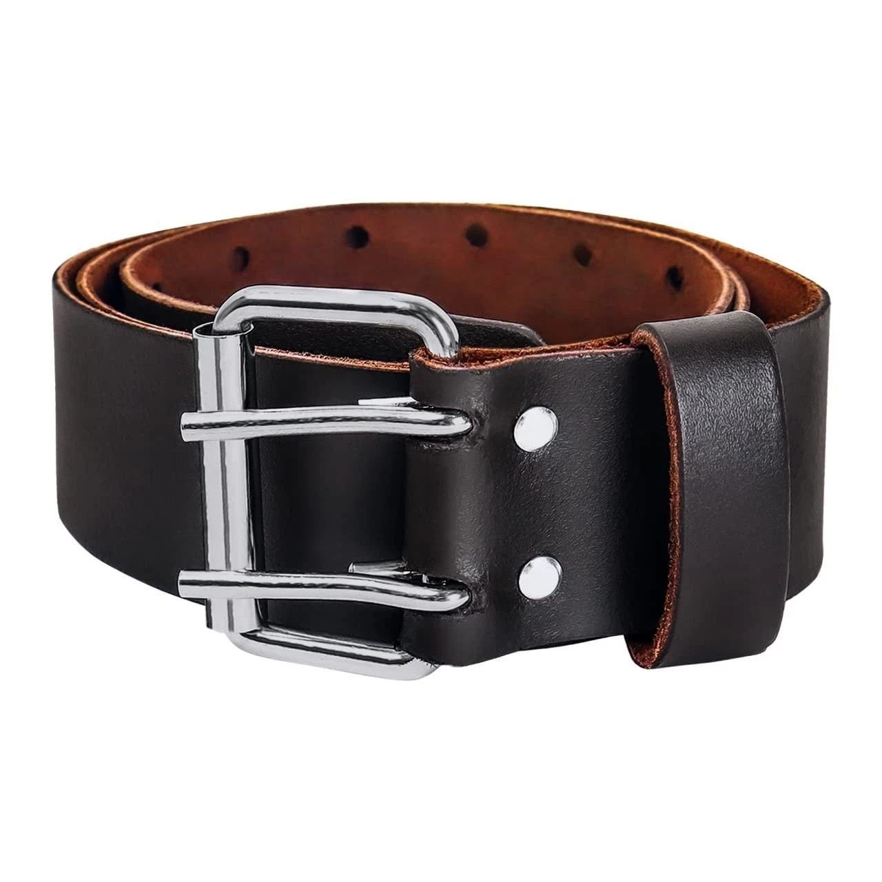 2″ Wide Leather Tool Belt – Top Grain, Strong & Durable for Heavy Duty Work