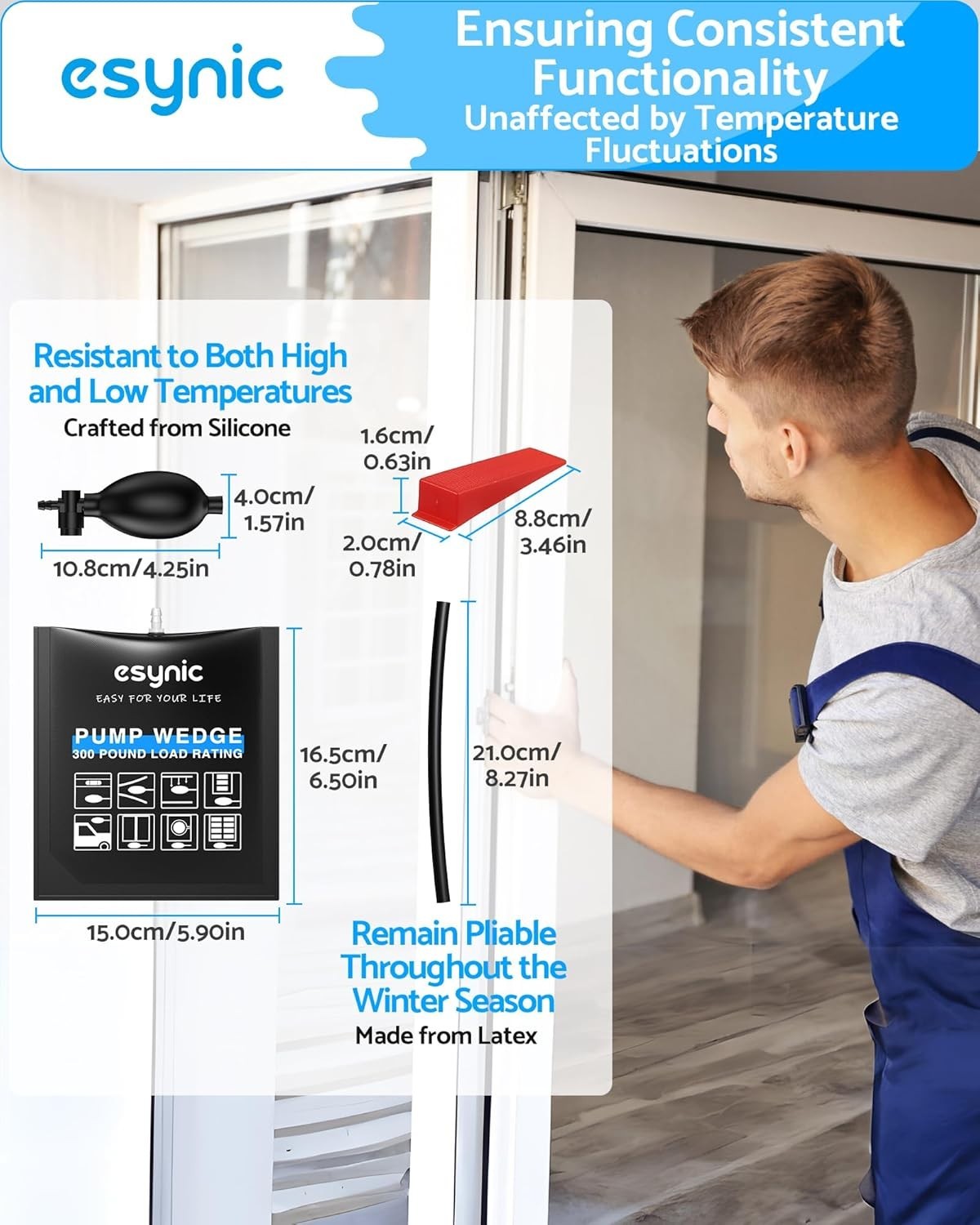2 Pack Heavy-Duty Air Wedge Bag Kit – Lift 300lbs with Quick-Release Efficiency