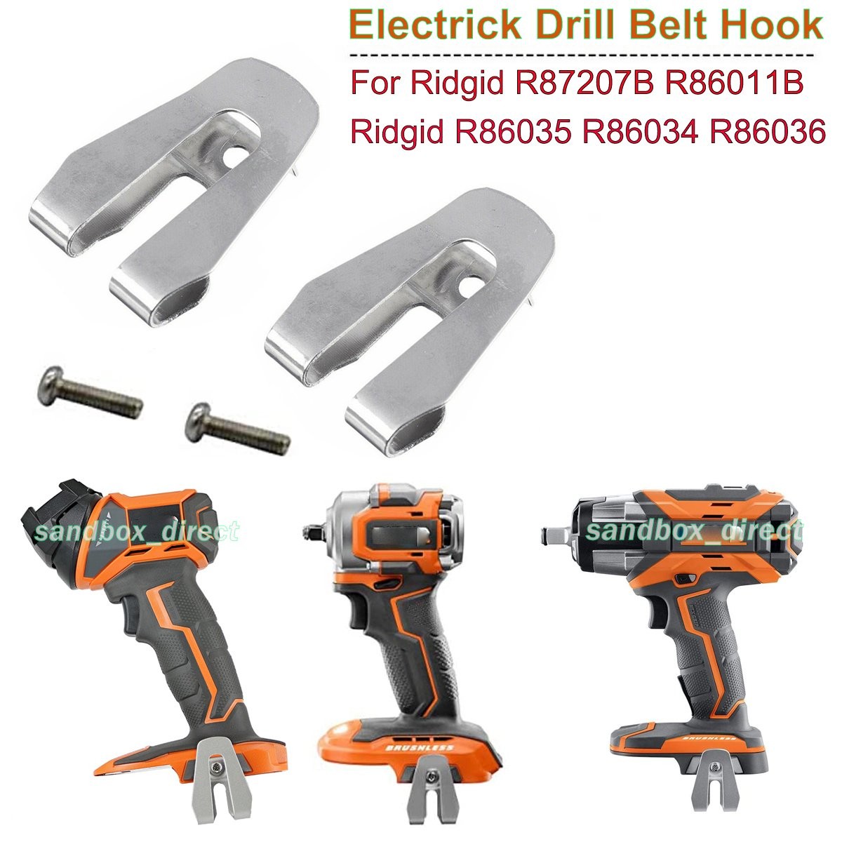 10 Pack Belt Clip Hook For Ridgid For Ryobi 18V Brushless Impact Driver US