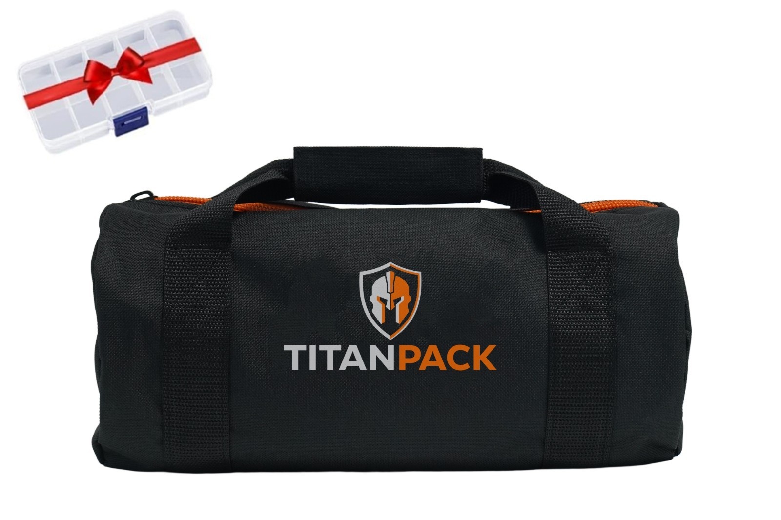 Titan Pack Large 12-Inch Heavy Duty Ballistic Nylon Tool Bag with Wide Mouth