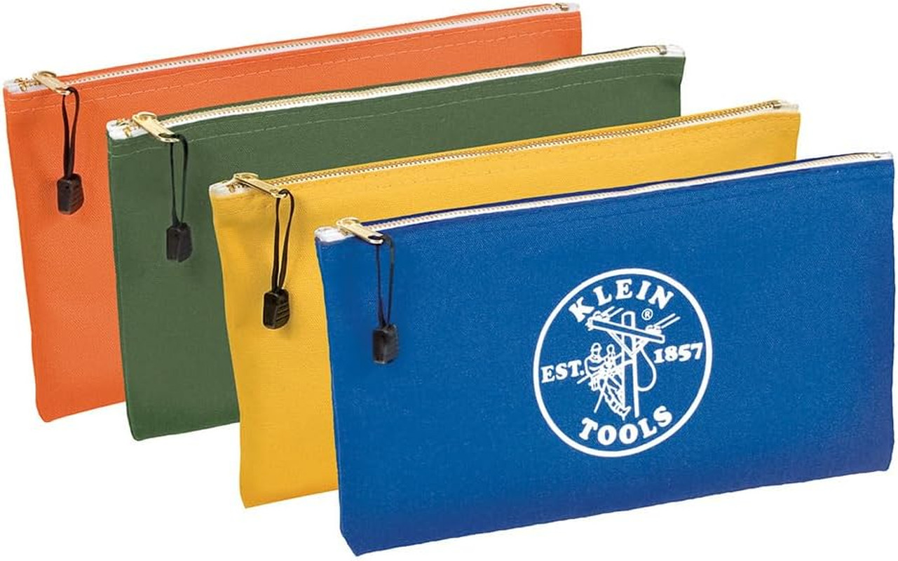 5140 Canvas Zipper Bag, Tool Pouch, Tool Bag, Utility Bag, Bank Deposit Bag, 12.