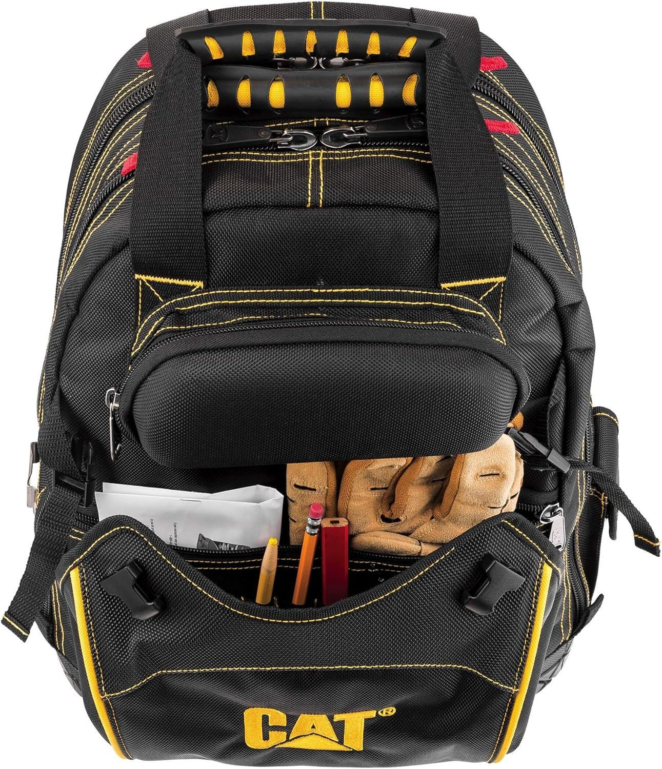 Caterpillar Cat 18″ Pro Tool Backpack, Black 18 in. with 29 Pockets,