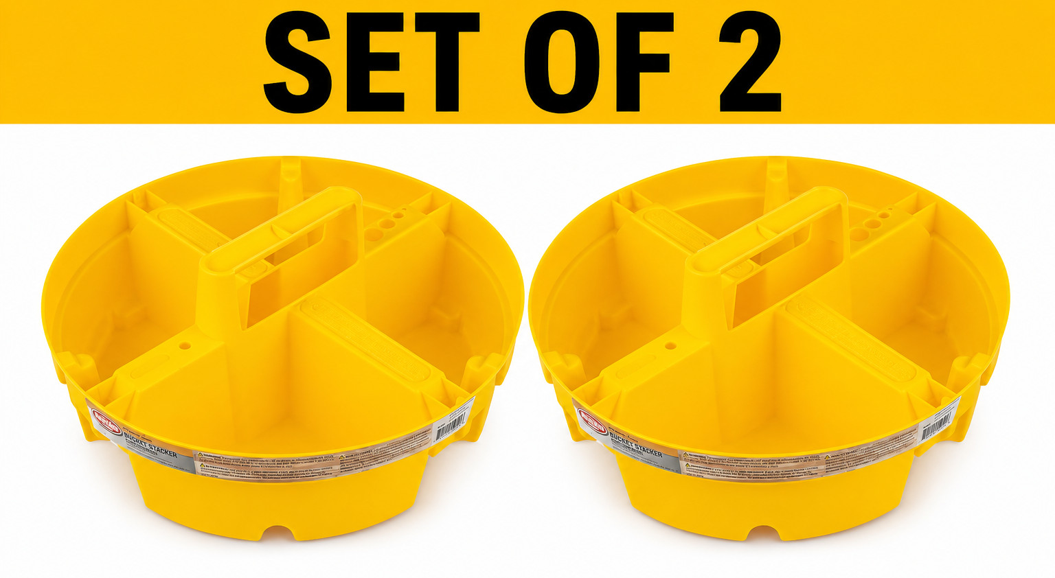 Bucket Boss 15051 Bucket Stacker Small Parts Organizer Fits 5 Gallon Bucket 2 Pa