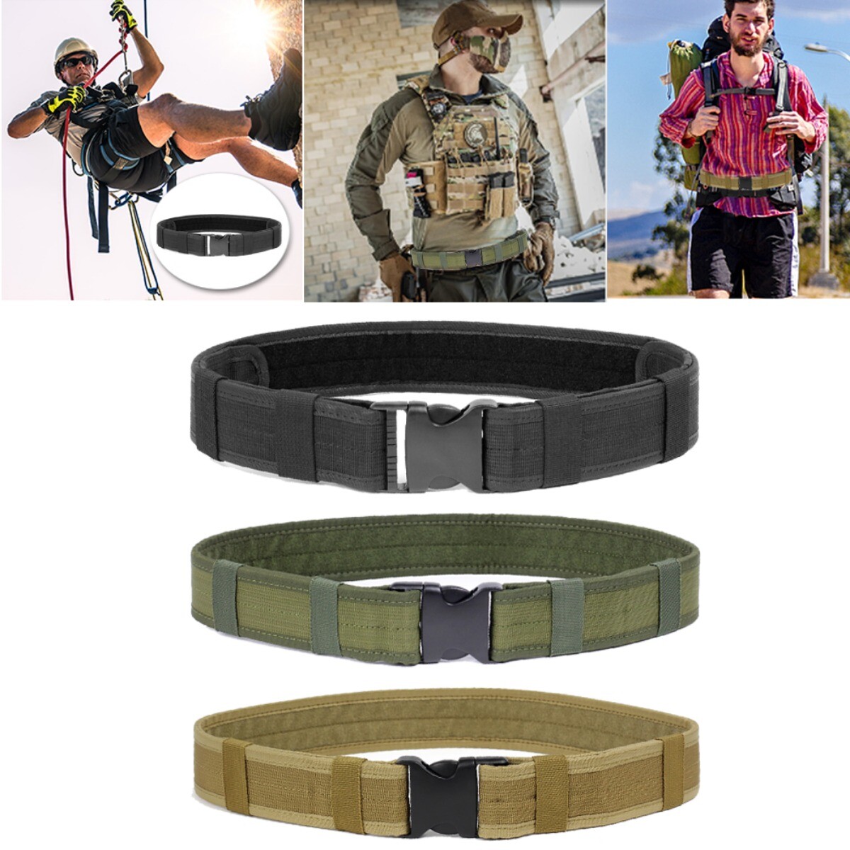 Tactical Combat Gear Utility Belt Tactical Belt Quick Release Security Work Belt