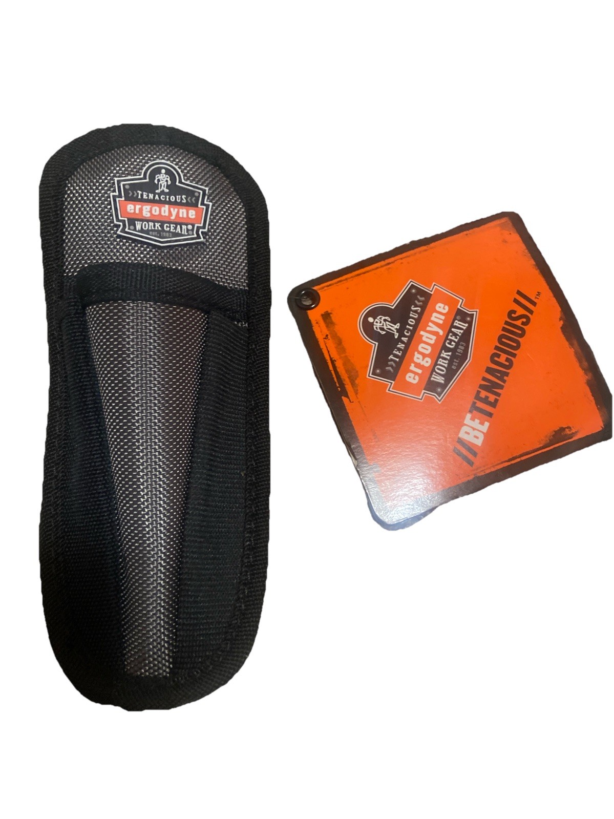Ergodyne 5567 Tool Pouch, Tool Sheath, Gray, Ballistic Weave, 2 Pockets