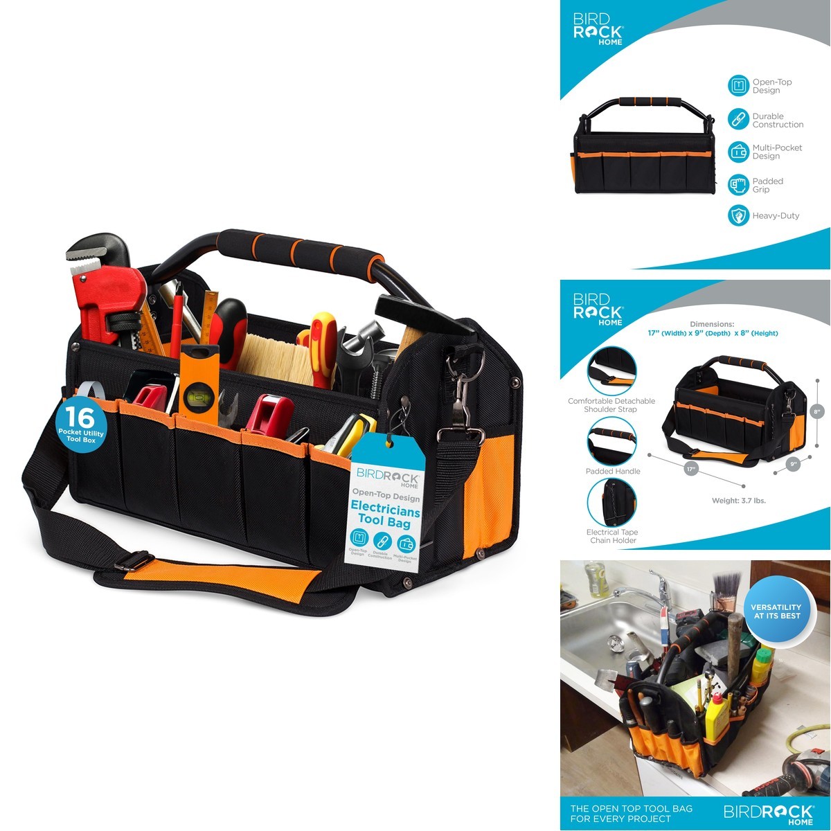 Internet’S Best Internets Best Open Top Electricians Tool – 17 Inch Brd10086