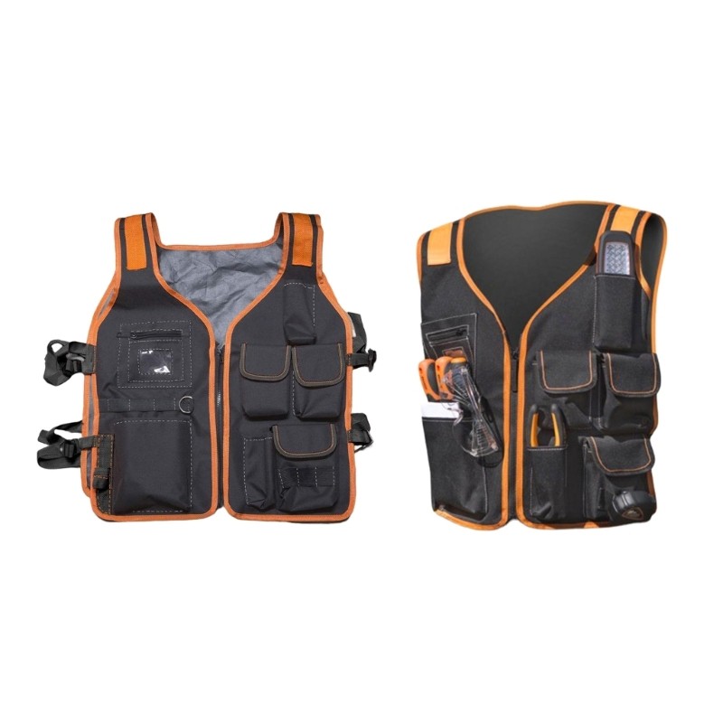 Multifunctional Work Vest Tool Vest Zipper Vest Used for Various Activities