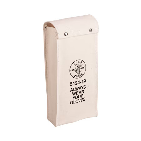 Klein Tools 5124-19 Glove Bag, Tan, #8 Canvas, 1 Pockets