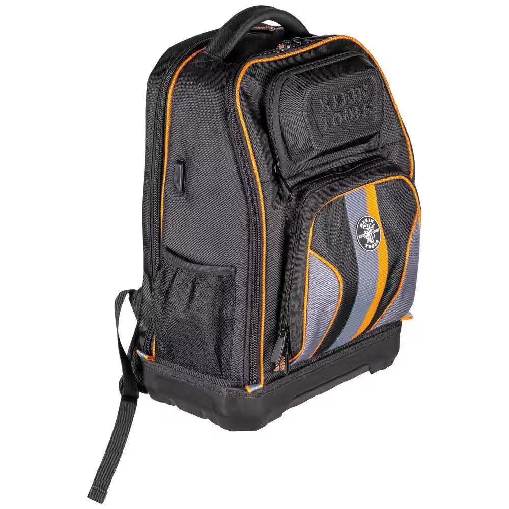 Tradesman Pro 20 in. XL Tech Tool Bag 28 Pockets Back Pack With Zipper Nylon