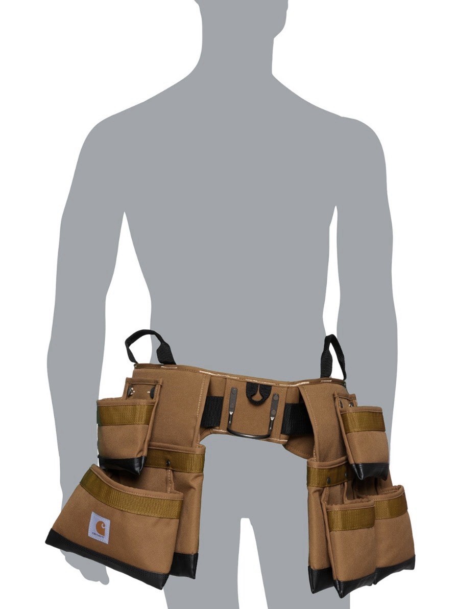 Carhartt 11 Pocket Padded Tool Belt Electrician Contractor Up To 52” Waist NWT