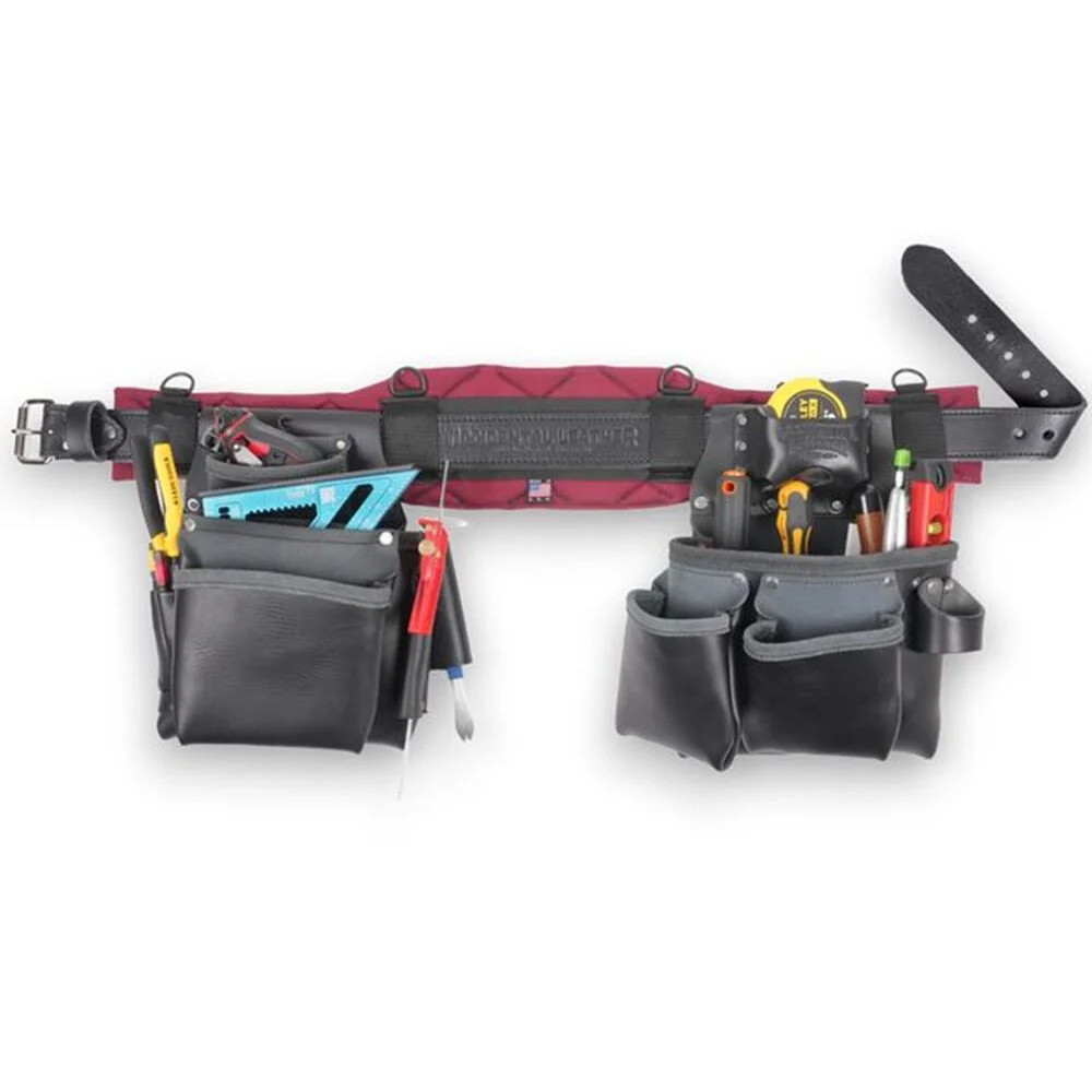 Occidental Leather Proformance Proframer Tool Belt Set Red/black/gray Medium