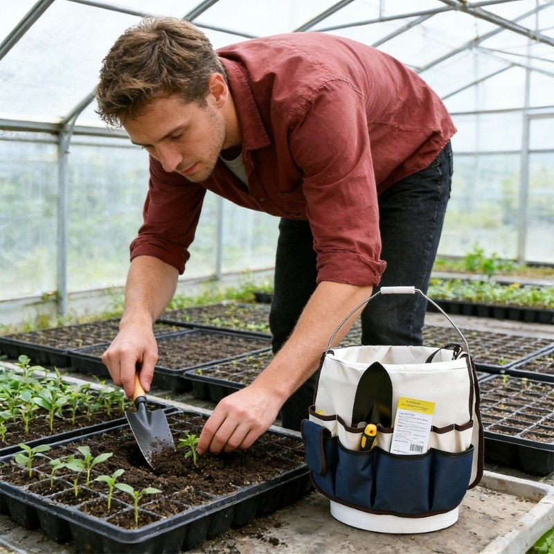 Waterproof Tear Resistant Gardening Tool Organizer With Reinforced Stitching